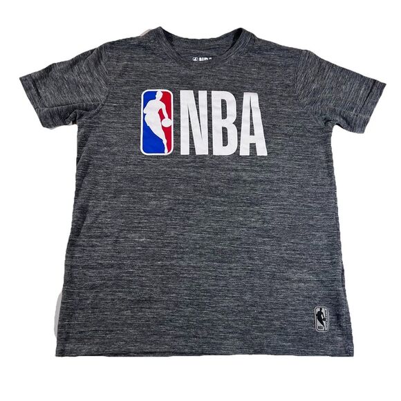 NBA Other - NBA Basketball Logo Short Sleeve T-Shirt Heather Grey Youth Large 14-16